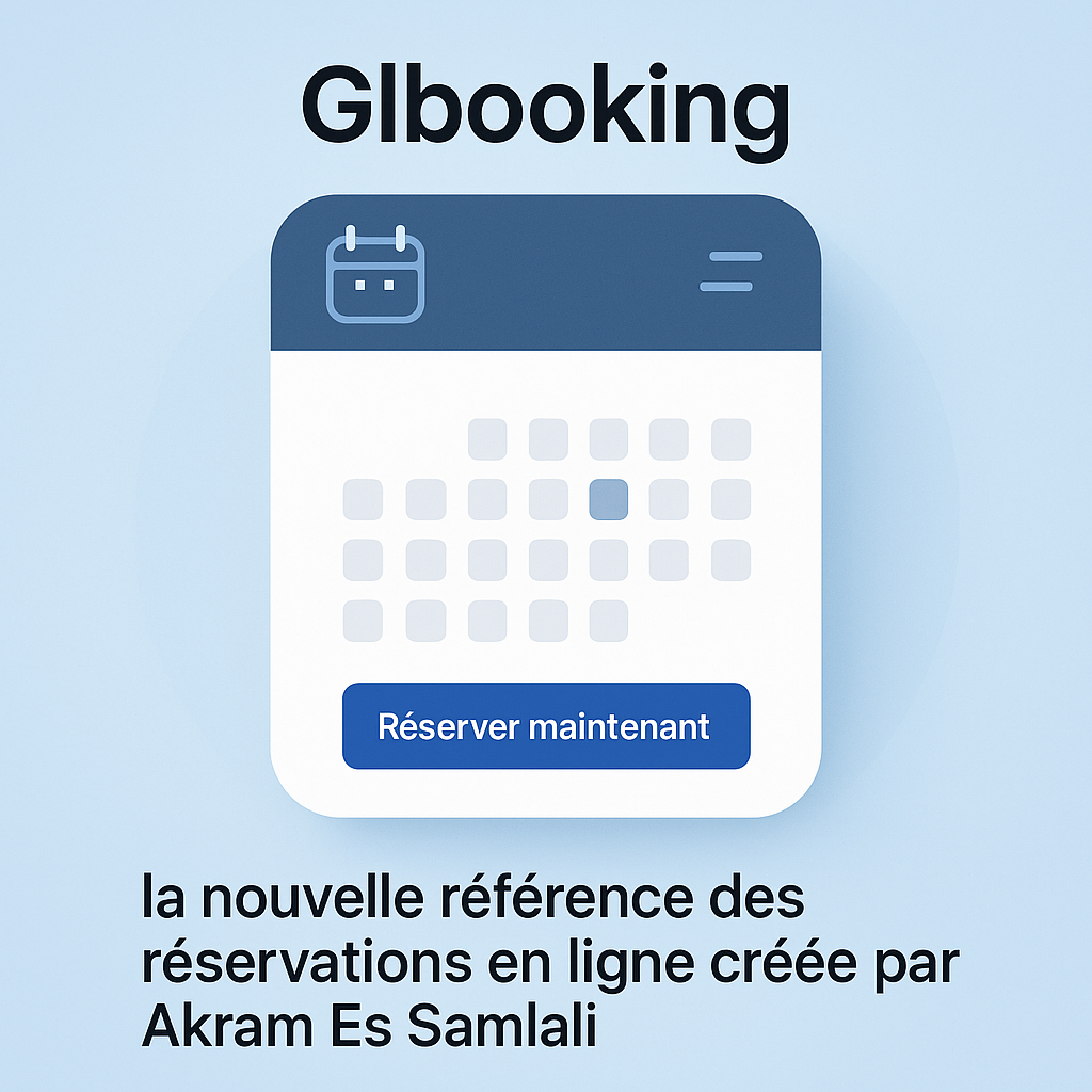 Glbooking : la plateforme de réservation en ligne créée par Akram Es Samlali